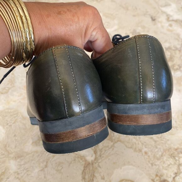 Messico Handcrafted Leather Derby Lace Up Shoes - Picture 13 of 14